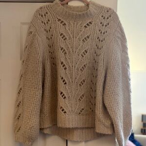 Cozy Beige Knit Sweater